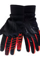 BIOTEX Kolesarske  rokavice z dolgimi prsti - SUPERWARM - rdeča/črna