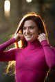 BIOTEX Kolesarska  majica z dolgimi rokavi - POWERFLEX LADY - rožnata