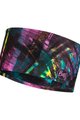 BUFF Kolesarski trak za lase - COOLNET UV+® WIDE - rožnata/črna/rumena/modra