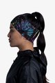 BUFF Kolesarski trak za lase - COOLNET UV+® WIDE - rožnata/črna/rumena/modra