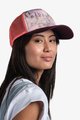 BUFF Kolesarska kapa - TRUCKER DERAMA - bordo/oranžna
