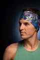 BUFF Kolesarski trak za lase - COOLNET UV FLOWERS - vijolična/modra/rožnata