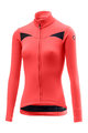 CASTELLI Kolesarski dres z dolgimi rokavi zimski - SINERGIA LADY WINTER - rožnata