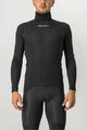 CASTELLI Kolesarska  majica z dolgimi rokavi - FLANDERS WARM NECK - črna