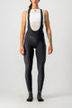 CASTELLI Kolesarske dolge hlače z naramnicami - VELOCISSIMA LADY WNT - črna