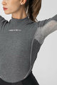 CASTELLI Kolesarska  majica z dolgimi rokavi - FLANDERS 2 WARM LADY - siva