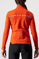 CASTELLI Kolesarski dres z dolgimi rokavi zimski - SINERGIA 2 LADY WNT - rdeča