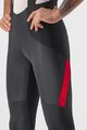 CASTELLI Kolesarske dolge hlače z naramnicami - SORPASSO RoS WINTER - rdeča/črna