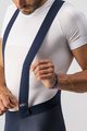CASTELLI Kolesarske dolge hlače z naramnicami - SORPASSO RoS WINTER - modra