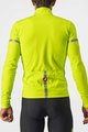 CASTELLI Kolesarski dres z dolgimi rokavi zimski - FONDO 2 WINTER - rumena