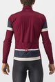 CASTELLI Kolesarski dres z dolgimi rokavi zimski - PASSISTA - bordo