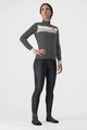 CASTELLI Kolesarski dres z dolgimi rokavi zimski - VOLARE LADY WINTER - bela/črna