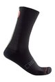 CASTELLI Kolesarske klasične nogavice - RACING STRIPE - črna