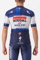CASTELLI Kolesarski dres s kratkimi rokavi - SOUDAL QUICK-STEP 23 - bela/modra