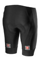 CASTELLI Kolesarske kratke hlače brez naramnic - ENTRATA - črna