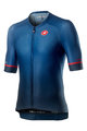 CASTELLI Kolesarski dres kratek rokav in kratke hlače - AERO RACE - modra/siva