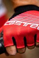 CASTELLI Kolesarske rokavice s kratkimi prsti - COMPETIZIONE - rdeča