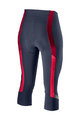 CASTELLI Kolesarske 3/4 hlače brez naramnic - VELOCISSIMA 2 LADY - rožnata/modra