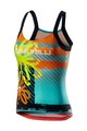 CASTELLI Kolesarska majica brez rokavov - UPF0 LADY - rumena/večbarvno
