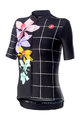 CASTELLI Kolesarski dres s kratkimi rokavi - FIORITA LADY - črna