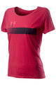 CASTELLI Kolesarska  majica s kratkimi rokavi - LOGO W LADY - rožnata