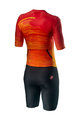 CASTELLI Kolesarski kombinezon - PR SPEED - rdeča/črna