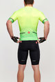 CASTELLI Kolesarski dres kratek rokav in kratke hlače - AERO RACE - črna/zelena
