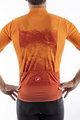 CASTELLI Kolesarski dres s kratkimi rokavi - POLVERE - oranžna
