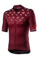 CASTELLI Kolesarski dres s kratkimi rokavi - AVANTI - bordo