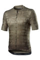 CASTELLI Kolesarski dres s kratkimi rokavi - PAVE' - rjava