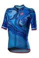 CASTELLI Kolesarski dres s kratkimi rokavi - CLIMBER'S 2.0 LADY - modra