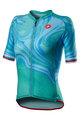 CASTELLI Kolesarski dres s kratkimi rokavi - CLIMBER'S 2.0 LADY - turkizna/modra