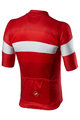 CASTELLI Kolesarski dres s kratkimi rokavi - LA MITICA - bela/rdeča