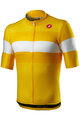 CASTELLI Kolesarski dres s kratkimi rokavi - LA MITICA - rumena/bela