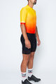 CASTELLI Kolesarski dres kratek rokav in kratke hlače - AERO RACE II - črna/rumena/rdeča