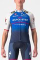 CASTELLI Kolesarski dres s kratkimi rokavi - QUICK-STEP 2022 COMPETIZIONE - modra/bela