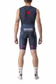 CASTELLI Kolesarske kratke hlače z naramnicami - QUICK-STEP 2022 - modra
