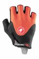 CASTELLI Kolesarske rokavice s kratkimi prsti - ARENBERG GEL - črna/rdeča