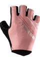 CASTELLI Kolesarske rokavice s kratkimi prsti - DOLCISSIMA 2 LADY - rožnata/črna