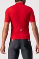 CASTELLI Kolesarski dres kratek rokav in kratke hlače - CLASSIFICA - rdeča/črna