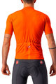 CASTELLI Kolesarski dres kratek rokav in kratke hlače - CLASSIFICA - oranžna/črna