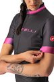 CASTELLI Kolesarski dres s kratkimi rokavi - GRADIENT LADY - antracit