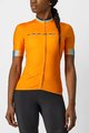CASTELLI Kolesarski dres s kratkimi rokavi - GRADIENT LADY - oranžna