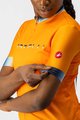 CASTELLI Kolesarski dres s kratkimi rokavi - GRADIENT LADY - oranžna