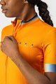CASTELLI Kolesarski dres s kratkimi rokavi - GRADIENT LADY - oranžna