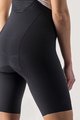 CASTELLI Kolesarske kratke hlače z naramnicami - PREMIO W LADY - črna