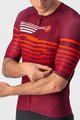 CASTELLI Kolesarski dres s kratkimi rokavi - CLIMBER'S 3.0 - rdeča/bordo