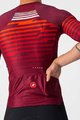 CASTELLI Kolesarski dres s kratkimi rokavi - CLIMBER'S 3.0 - rdeča/bordo