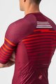 CASTELLI Kolesarski dres s kratkimi rokavi - CLIMBER'S 3.0 - rdeča/bordo