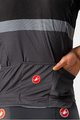 CASTELLI Kolesarski dres s kratkimi rokavi - A BLOCCO - črna/siva/rdeča